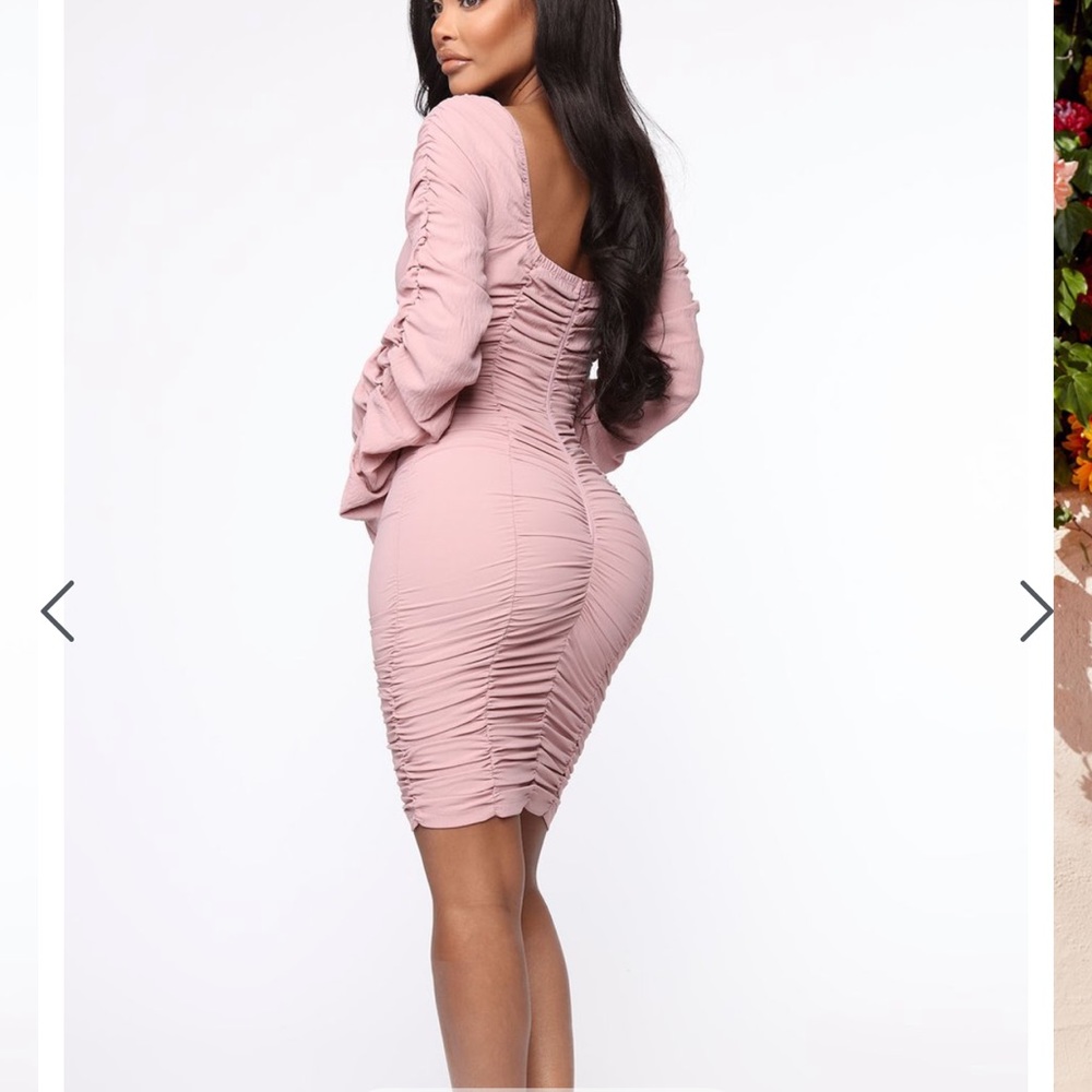 Felt The Ruch Dress - Mauve